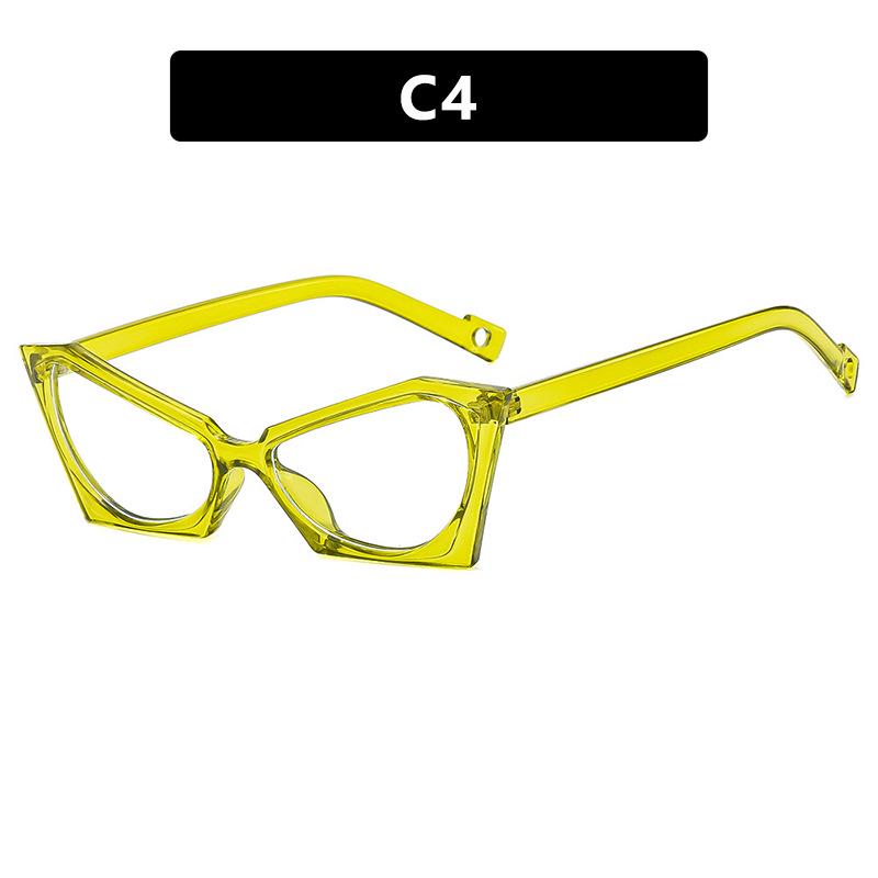 Elegant Anti-Blue Light Glasses Frame: Trendy, Personalized European-American Design with Versatile Flat Lenses.