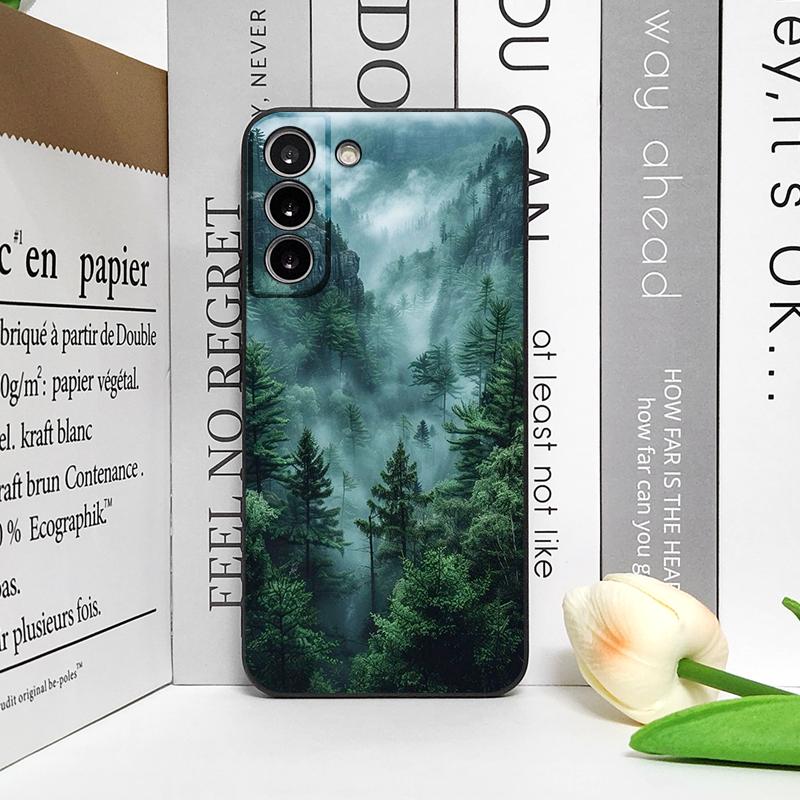 Vintage Green Forest Landscape Pattern Phone Case for Google Pixel 10 9A 8 A 7A 6 A 7 PRO 8 9 Pro XL 4G 5G Shockproof Soft Cover
