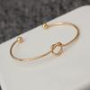 Adjustable Knot Cuff Bracelets & Bangles For Women Jewelry Gift Simple Smooth LOVE Valentine's Day Gift