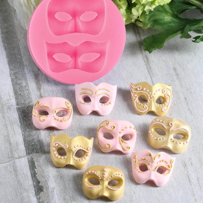 3D Mask Silicone Fondant Mould Cake Decorating Chocolate Baking Molds Sugar Craft LS