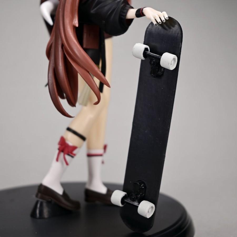 Figurină de Acțiune Hu Tao Anime Beauty 24cm Skateboard Ținută la Modă Model Colecție GK Jucărie Cadou Decorațiune