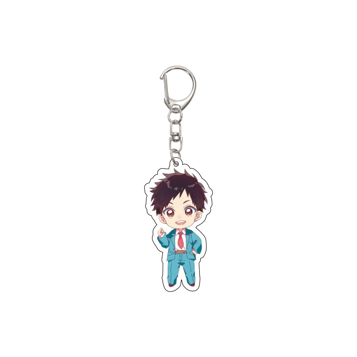 

55MM Anime Blue Box Keychain Inomata Taiki/Kano Chinatsu/Chōno Hina Key Chain Acrylic Model Plate Christmas Gifts 55mm