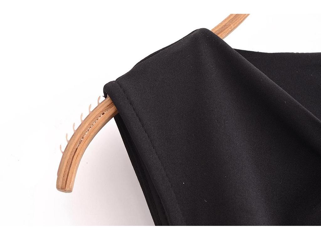 2024 Winter Women's European & American Style Slim Sleeveless Long Hollow Dress