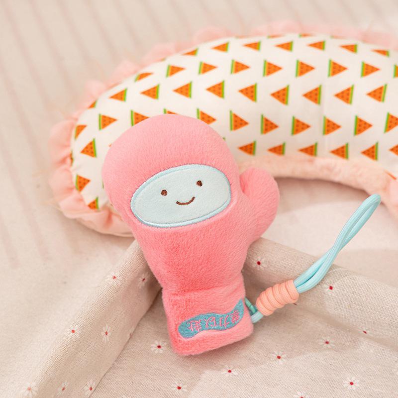 Hobby Boxing Gloves Plush Toy Keychain – Fitness Buddy Pendant Ornament for Men