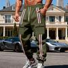 Winter Men's Heavy Velvet Warm Outdoor Sports Trendy Workwear Webbing Retro Loose Sweatpants