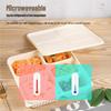 MIAOJIAYI Disposable Corn Starch 5-Compartment Meal Prep Containers with Lids