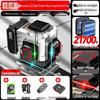 High-Precision 12-Line German Laser Level - Red, Green, Blue & Purple