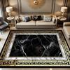 Black Gold Marble Carpet for Living Room Decorations Sofa Table Large Area Rugs Bedroom Home Luxury Floor Mat Anti-slip Doormat