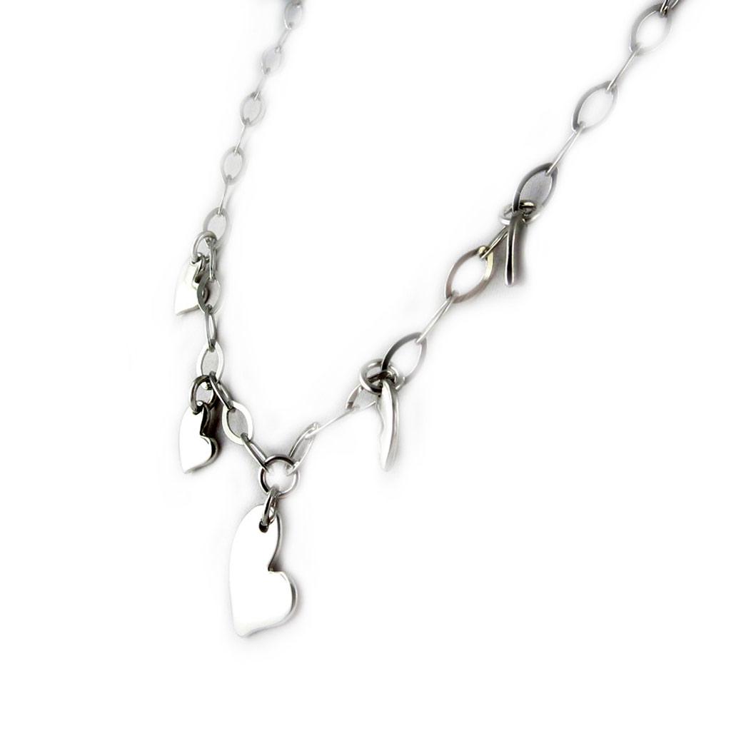 Les Trésors De Lily [D9487] - Silver Necklace 'Sonata of Love'