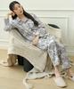 Meipeullawo Forest Long Sleeve Modal Cotton Women'S Plus Size Pajama Set