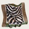Hangzhou Silk Satin Brocade Scarf 110x110: Versatile Large Silk Feel Shawl for Air Conditioning
