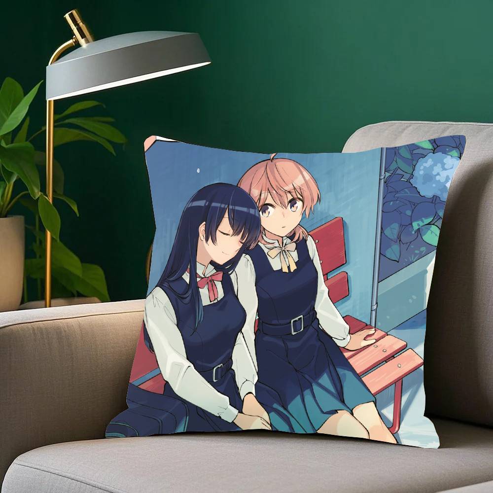 Bloom Into You Bilibili Animation Pillow Case Sofa Cushion Cover Room Home Decoration