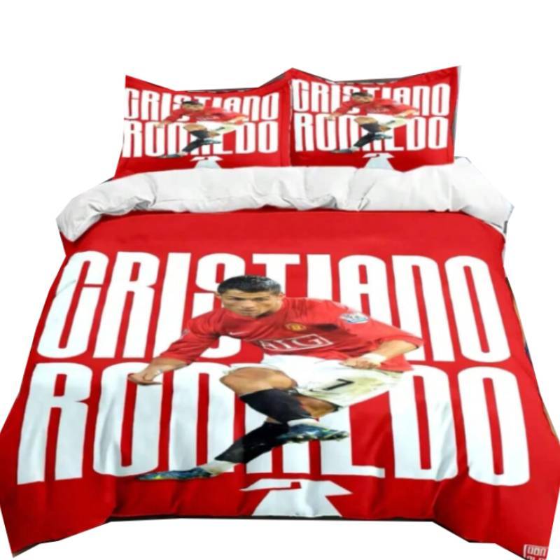 Ronaldo Printed Cristiano Design Duvet Cover Pillowcase Bedding Decoration Room