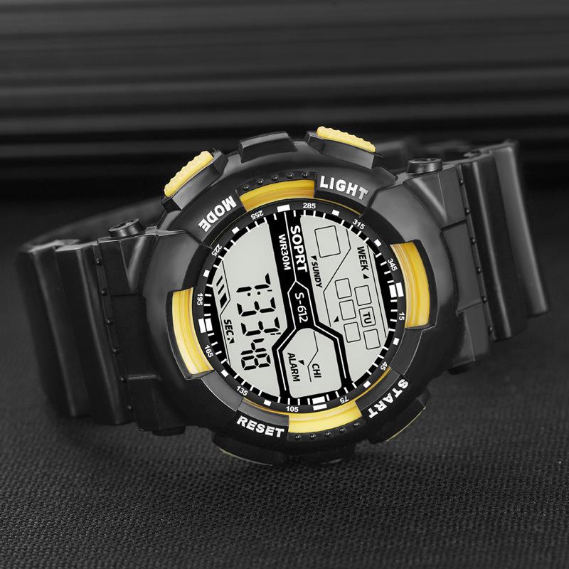 Electronic Watches For Men Sports Luminous Chronograph Alarm Clock Fashion Boys Middle School Students Teenagers Electronic Watches