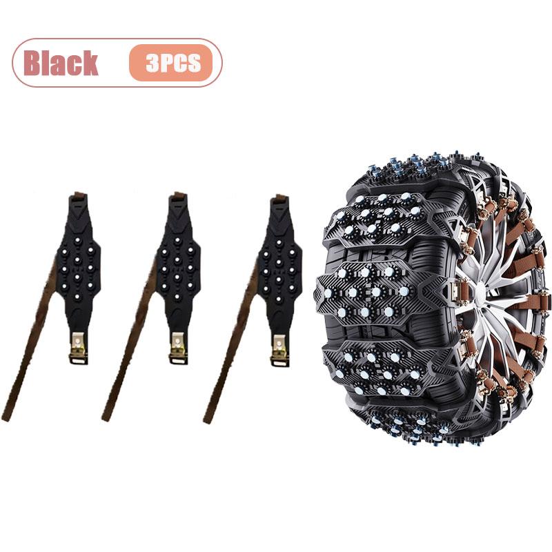 Snow Tire Chains for Car Universal Fit Non Slip Ice Traction Safety Chains for Winter Driving on Snowy Icy Roads SUV Sedan Van
