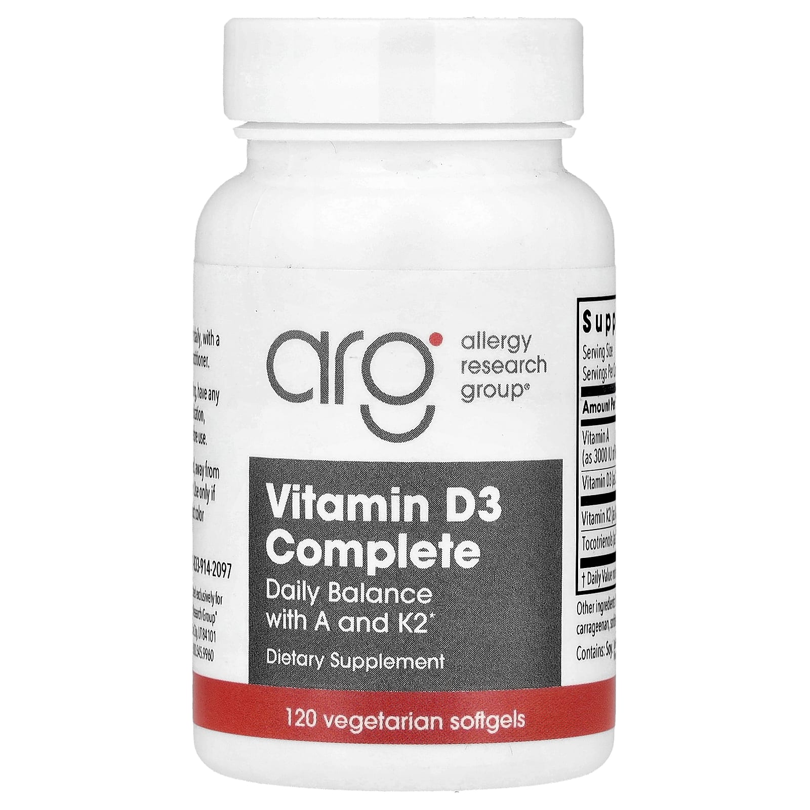 

Vitamind3 Complete, Veggie Softgels 120 Tablets
