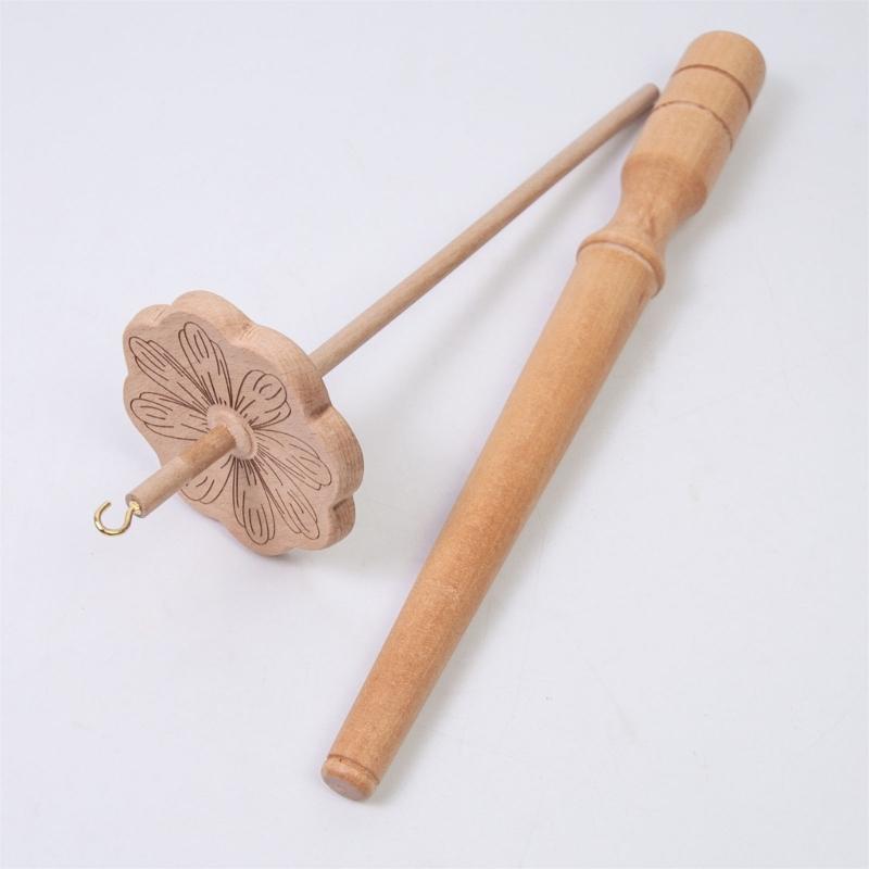Filatoio a Goccia a Forma di Fiore Strumento per Filatura a Mano con Bastoncino Avvolgitore Strumento Pratico per Filo Materiali per Artigianato per Cucito