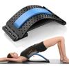 Four Level Adjustable Massager with Back Stretcher Waist and Neck Support Plate Yoga Exercise Aid Tool In Blue and Purple