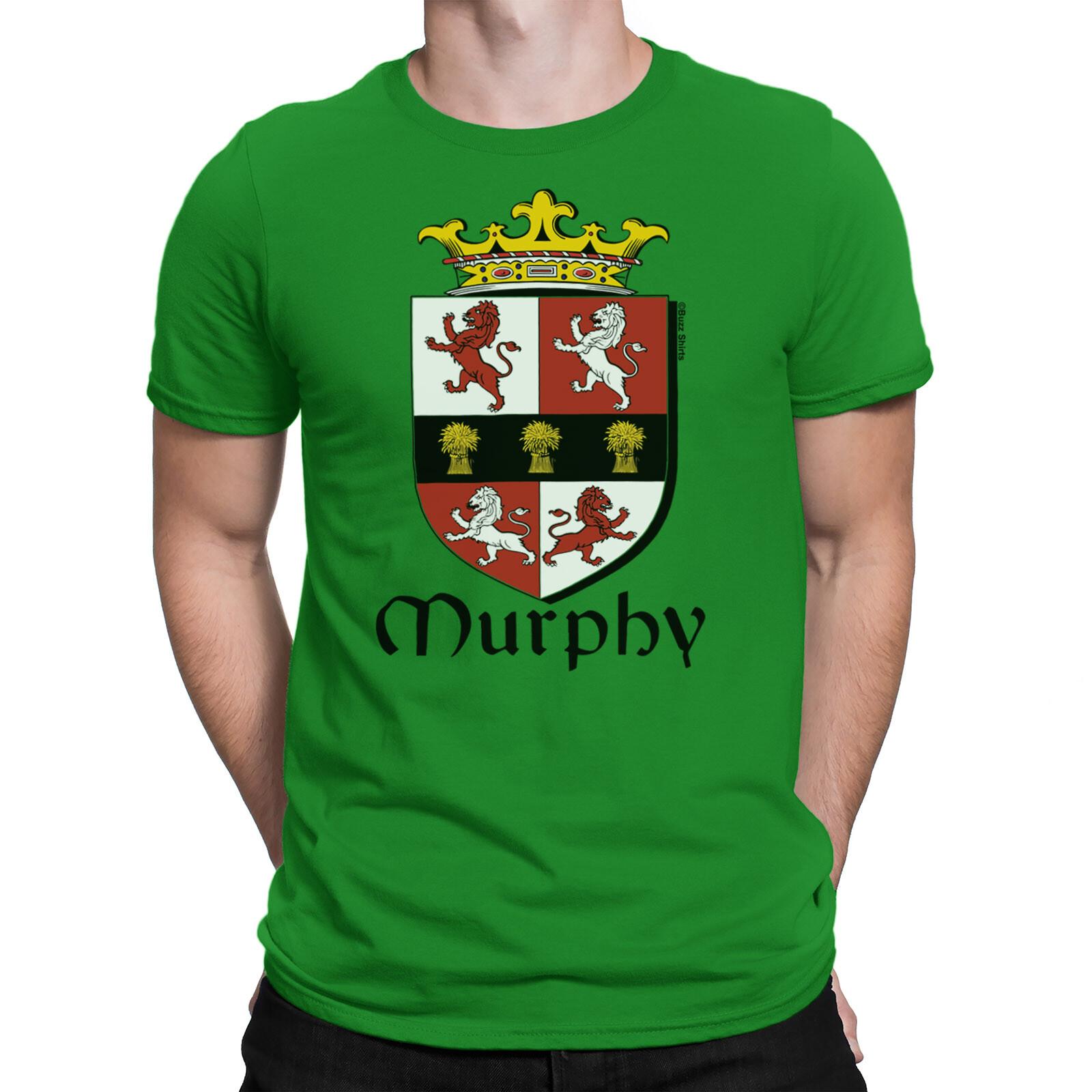 MURPHY COAT OF ARMS Mens ECO T-Shirt Mens Womens Tees Top Ireland St Patricks Day Leprechaun S