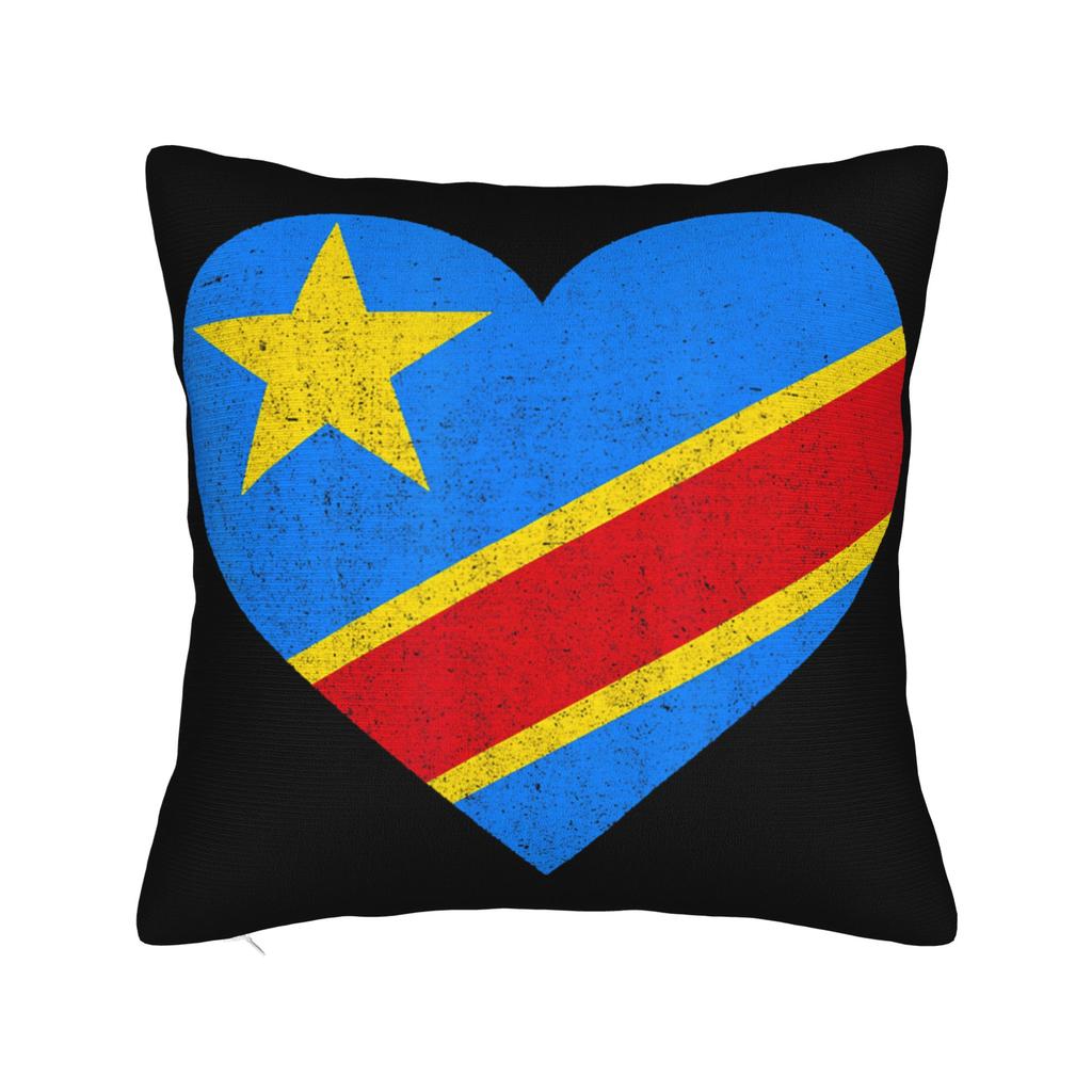 Decorative Pillow Cover Trinidad and Tobago Flag Football Merch Seater Throw Pillow Case Cover Zippered Multiple Sizes