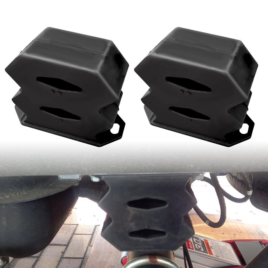 COBIVI Large Capacity Soft Bumper Rubbers for 200 Series Land and Many Other 2 Shock Absorption 2 Hiace, Cruiser, Vehicles, Pieces/1 Piece, (Black,