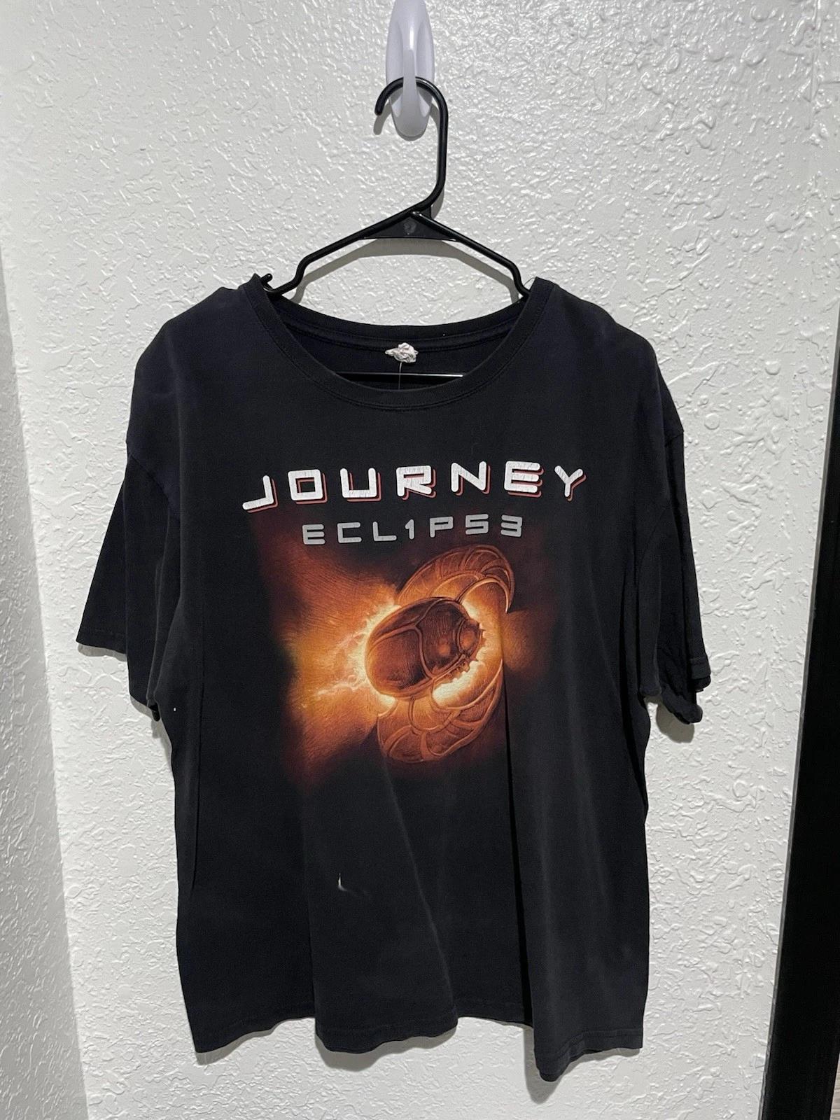 Journey Eclipse 2011 Tshirt Men Large Black Shirt Rock Band Concert Tee L