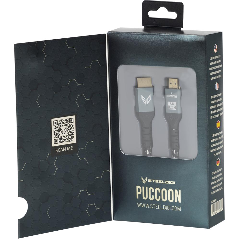 Steeldigi Hdmi Cable 2.1 Puccoon 3M 8K 60Hz 4K 120Hz 48Gb/