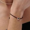 MATIAS Heart String Bracelet (Black)