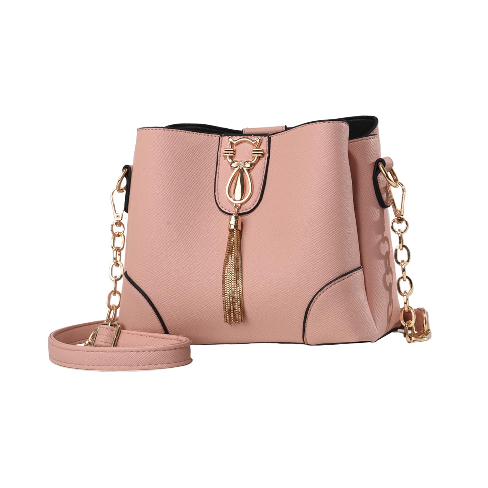 

Shoulder PU Cute Cat Shoulder with Dividers and Stands Perfect for and Pink NICOLE&DORIS Women s Bag, Crossbody, Leather, 2-Way, Design, Popular, рожевий