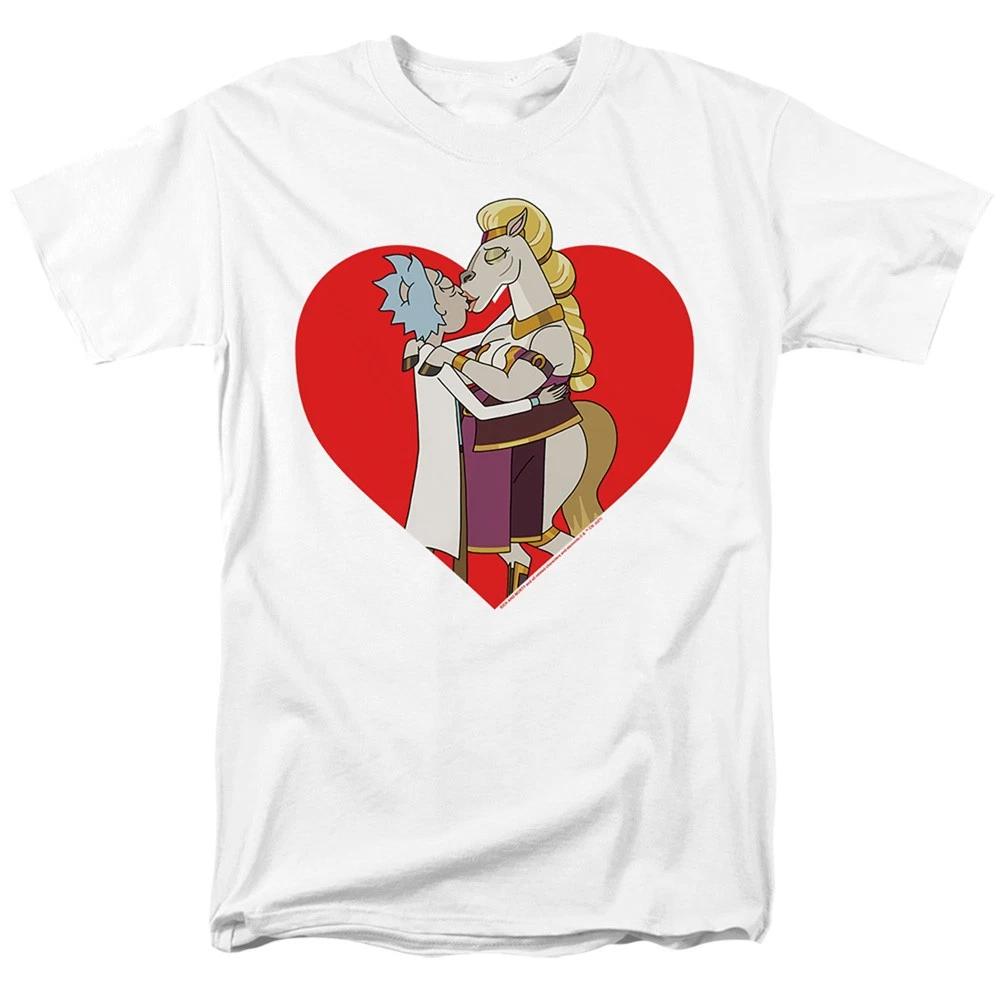 Rick And Morty - Rick And Horse Kiss -  Men Children s T-shirt 100