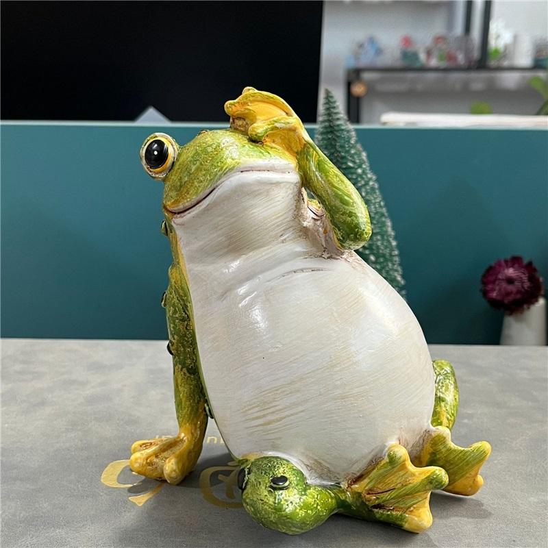 

Садовая имитация лягушки Уличное деревенское украшение