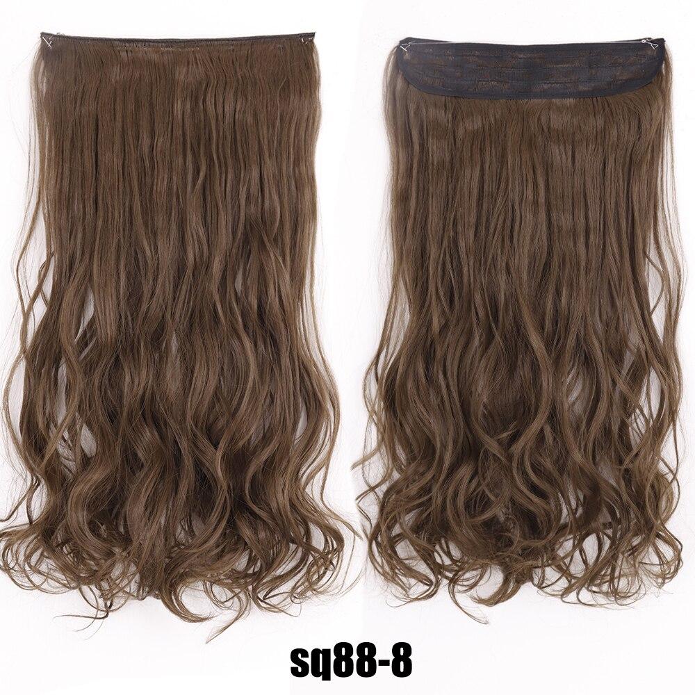 XINRAN 22-дюймова модна жіноча перука з невидимою волосінню для нарощування волосся, стійка до високих температур, синтетична хвиля без застібок