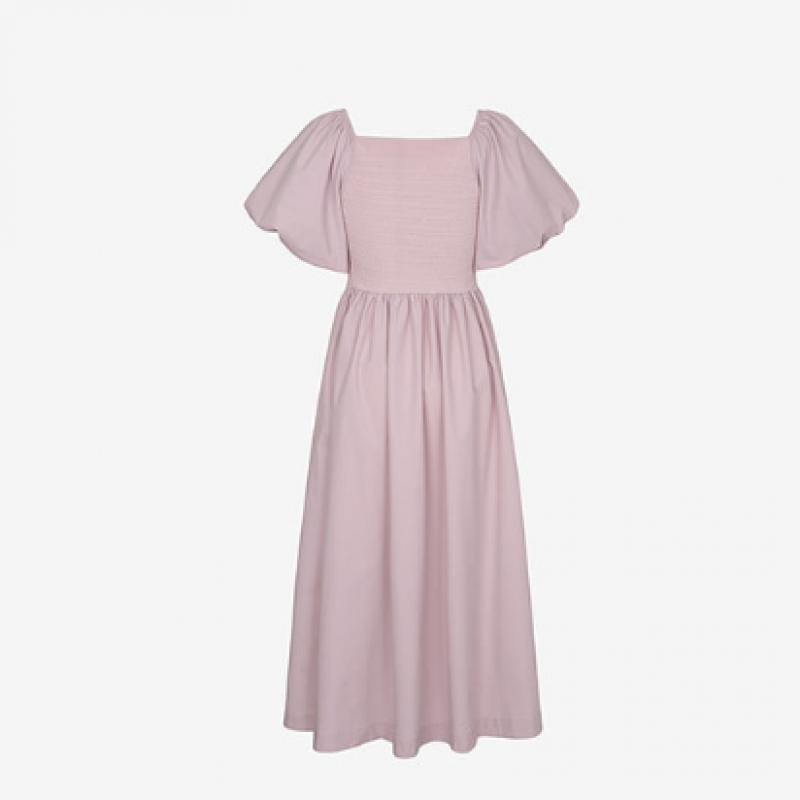 2ND SKIN Vestito a Palloncino con Fascia Smocking Senza Cuciture Ngwsd1200