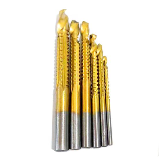 6 bucăți 3/4/5/6/6.5/8MM burghie elicoidale cobalt cu tijă rotundă rezistentă din oțel inoxidabil metal dur, aluminiu, plastic, burghie pentru tăiere unelte pentru prelucrarea lemnului