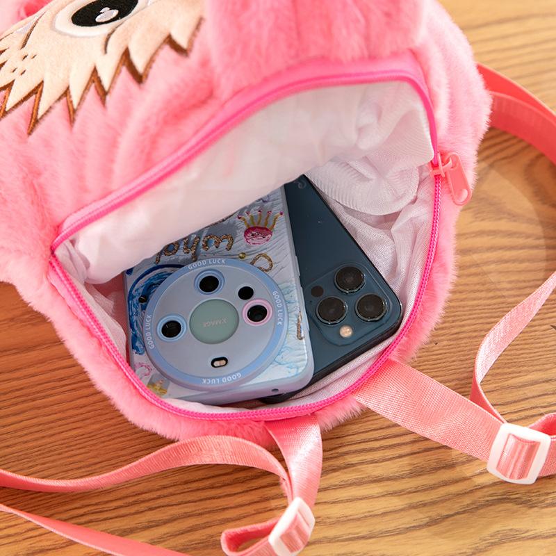 Cartoon Labubu Doll Backpack Anime Portable Girl Storage Bag Student Gift