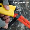 Rope Cover Portable Anti-Wear Climbing Rope Protector Sleeve with Fastener Tape Firmly Fixed Foldable Rope Protector Accessory