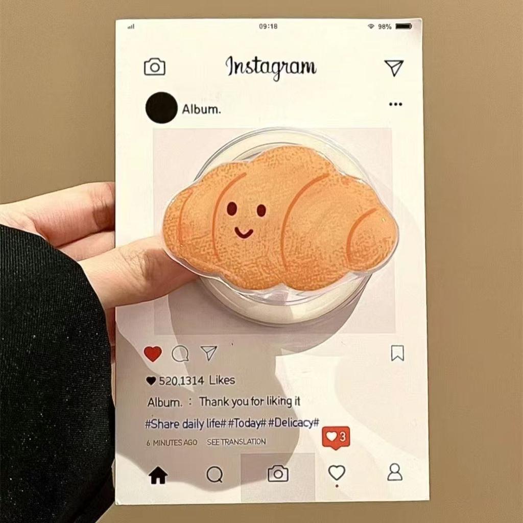 Ins wind croissant bag magnetic suction apple 16promax mobile phone case 15/13/14 Plus cute
