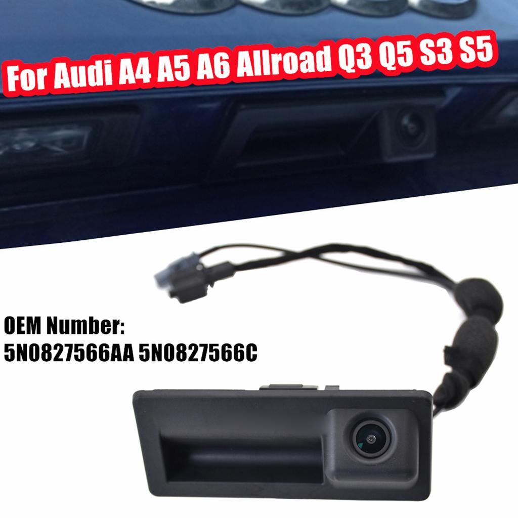 Car Trunk Handle Replacement Rear View Backup Camera Night Vision Reverse Parking Camera for A4 A5 2009-2016