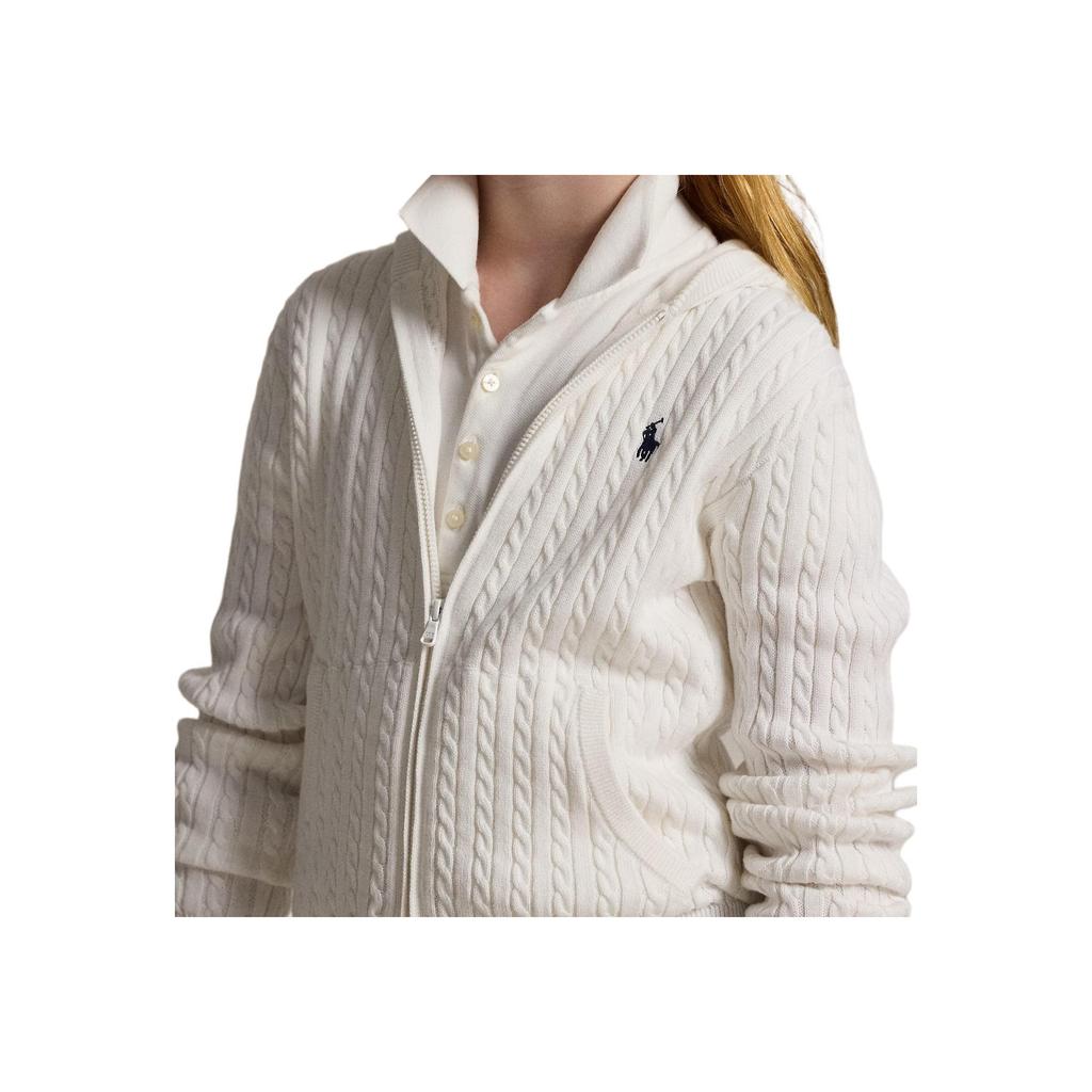 Polo Ralph Lauren Mini Cotton Hooded Zip Long Sleeve Sweater FW25 Kids sweater 313916533-017