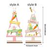 Cartoon Mini Easter Tree Ornament Colorful Blessing Wooden Rabbit Figurines Handmade Easter Desktop Decoration Dining Room