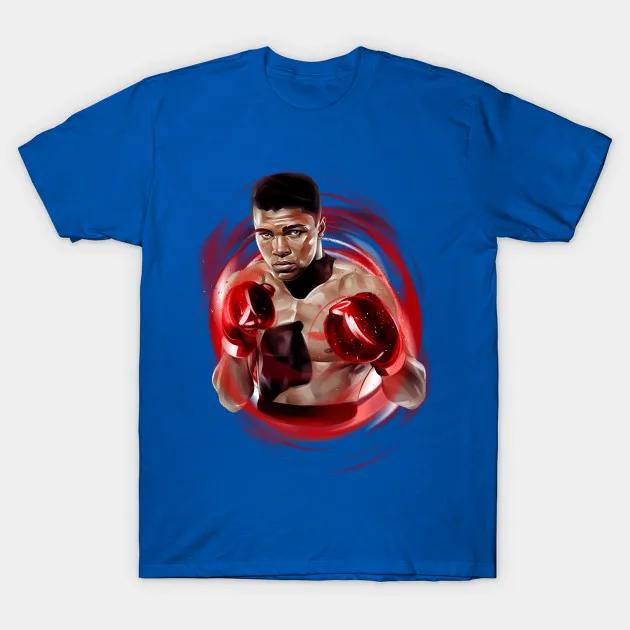 Legendary Boxing Muhammad Ali TShirt 100 Cotton ONeck Summer Short Sleeve Casual Mens Tshirt Size S3XL