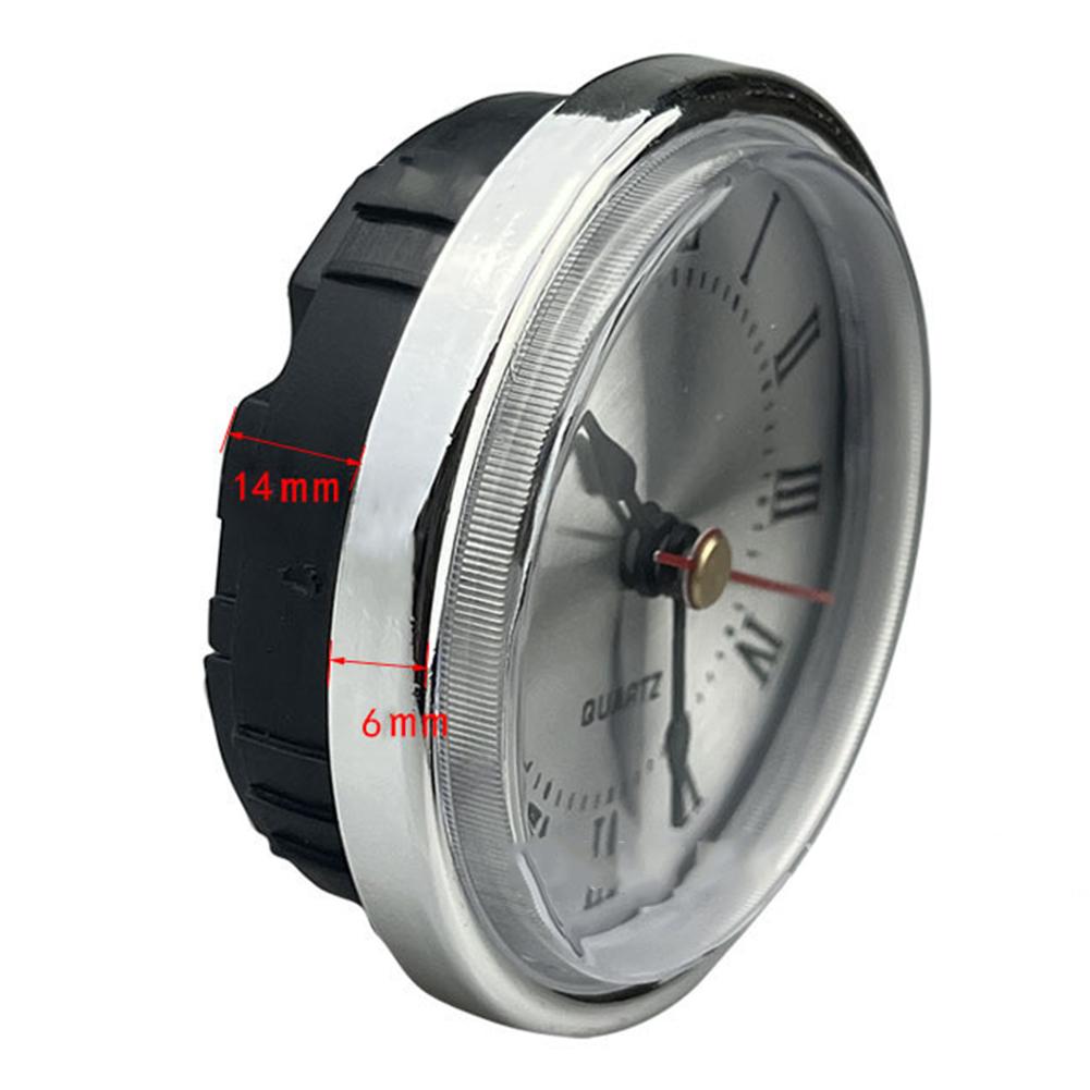 Silver Romerska Siffror Klockinsats 65mm Diameter Ersättning DIY-Tillbehör