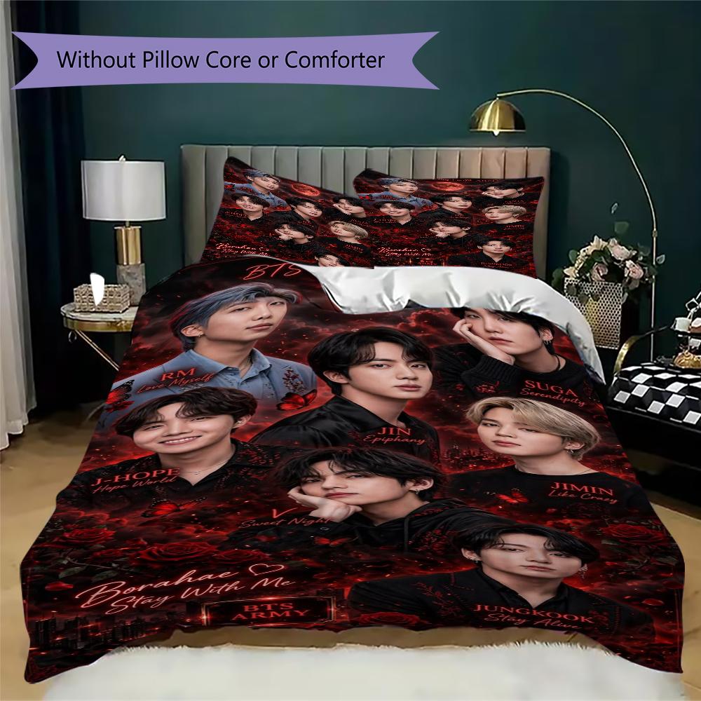 Elegant Purple Suits Bedding 1 Duvet Cover 2 Pillowcase Without Core Without Core Duvet Cover And Pillowcase Christmas Birthday Gift