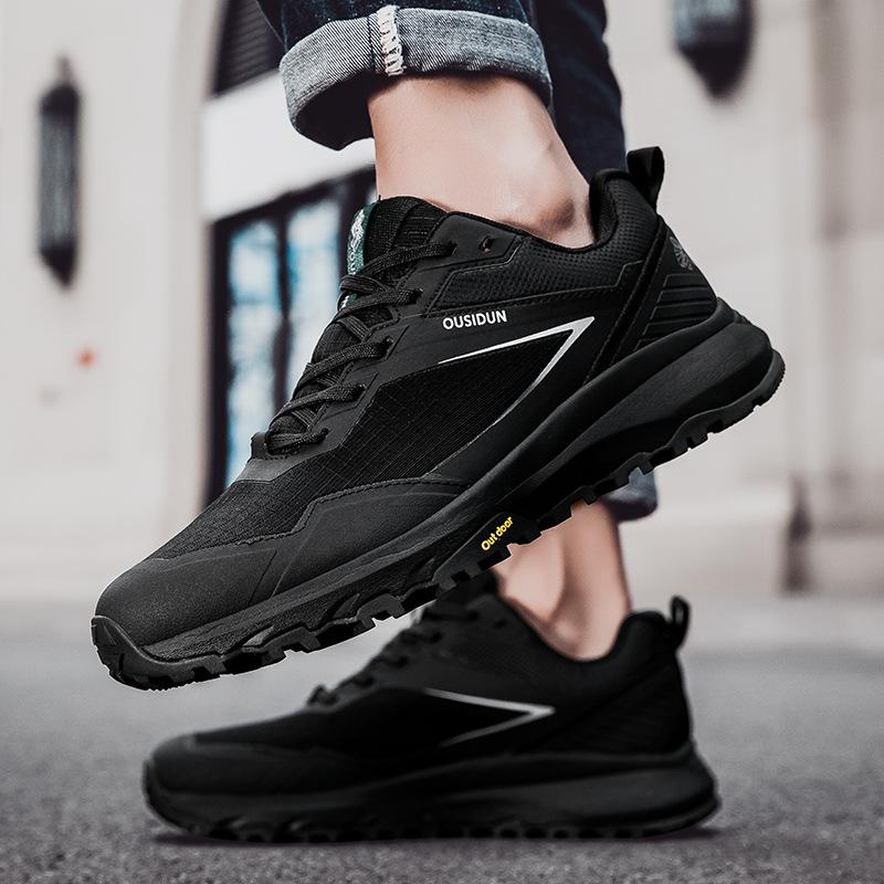 Outdoor Hiking Shoes Men's Autumn New Waterproof, Non-slip and Wear-resistant, Lightweight and Shock-absorbing Multi-terrain Sports Hiking Shoes
