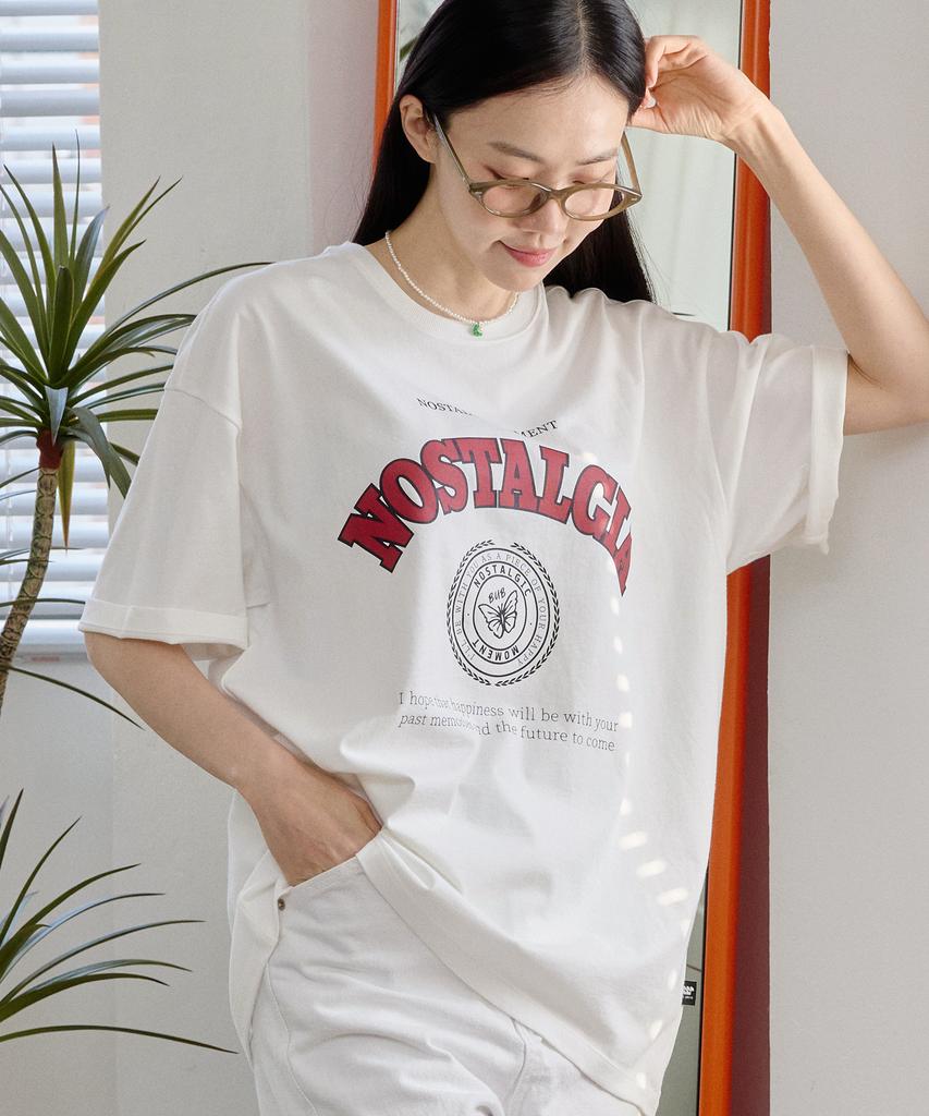 Beobeulpiseu Nostalgia Pigment T-Shirt_White Red