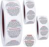 500pcs Candle Warning Labels, 2.5cm/0.98in Candle Jar Can Wax Melt Stickers Safety Stickers Accessories for DIY Making Candles