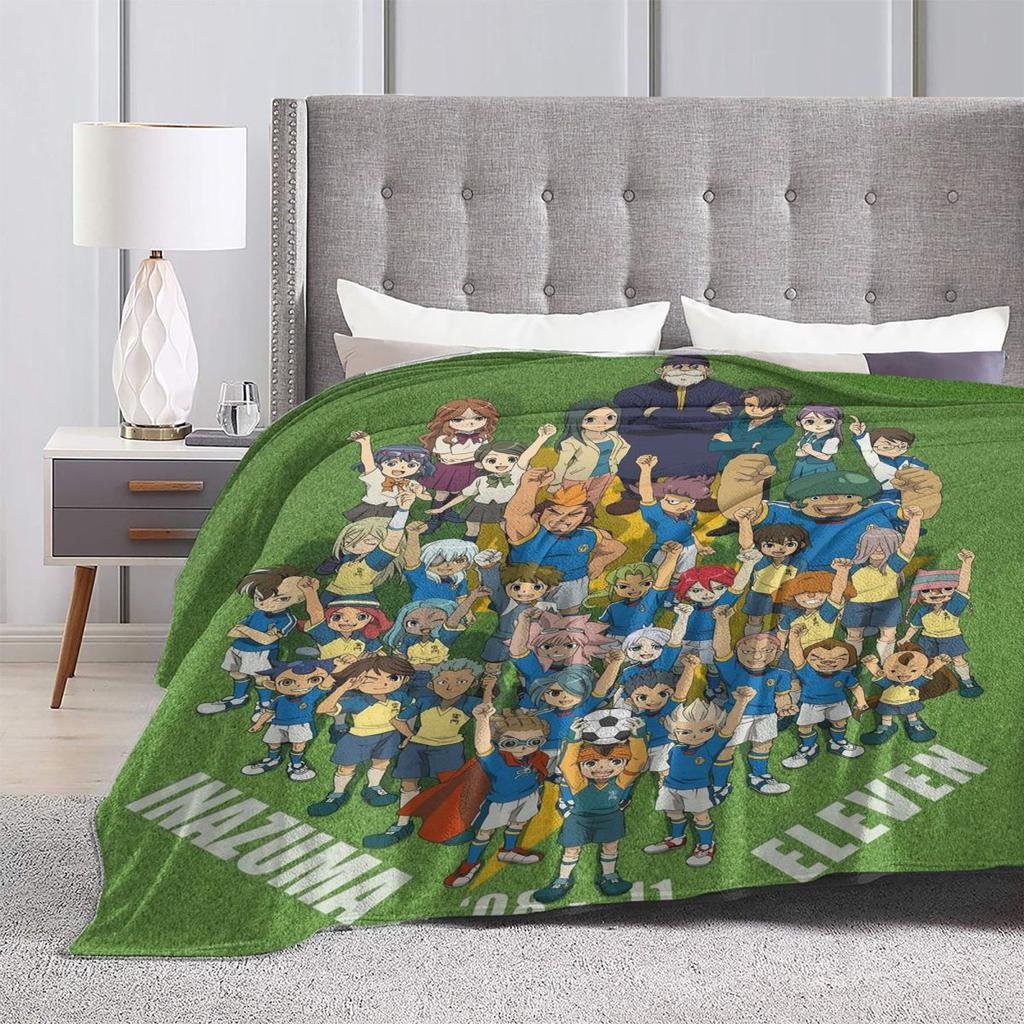 Inazuma Eleven Video Game Sports Game  Blanket Soft Warm Flannel Throw Blanket Bedding for Bed Living Room Picnic Home Couch