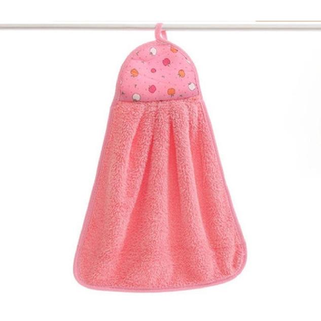 

1 шт. Коралловый бархат Мягкое полотенце для рук Впитывающая ткань Салфетка для посуды Подвесная ткань Кухонные принадлежности для ванной комнаты Макияж розовый