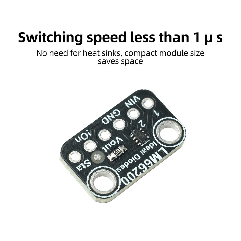 LM66200 Ideal Dual Channel Ideal Diode Module DC 1.5V-5.5V 2A Power ORing For Battery Backup Hot Swap 3.3V 5V System