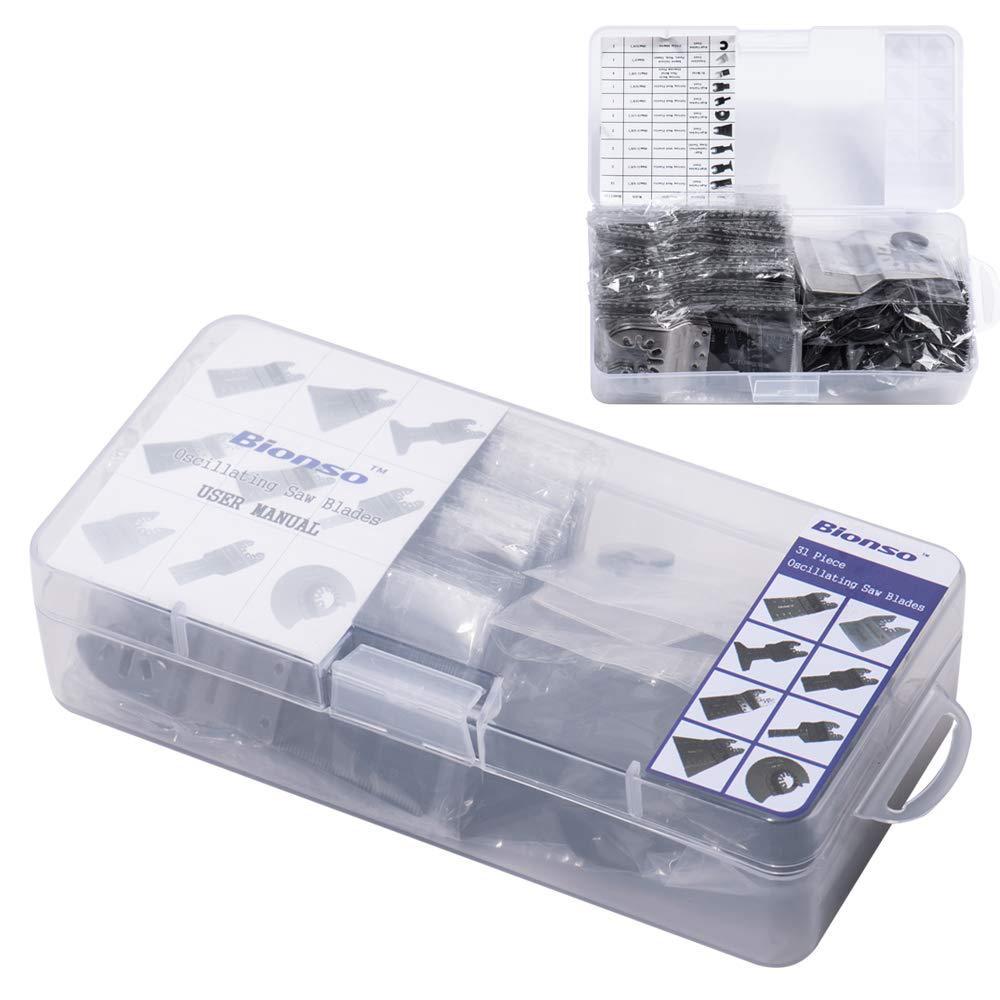 20-Piece Quick Release Bimetal Oscillating Saw Blades for Wood & Metal, Multi-Tool Compatible